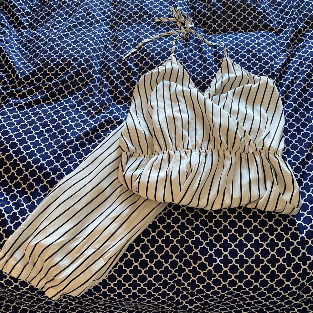 Black and white romper